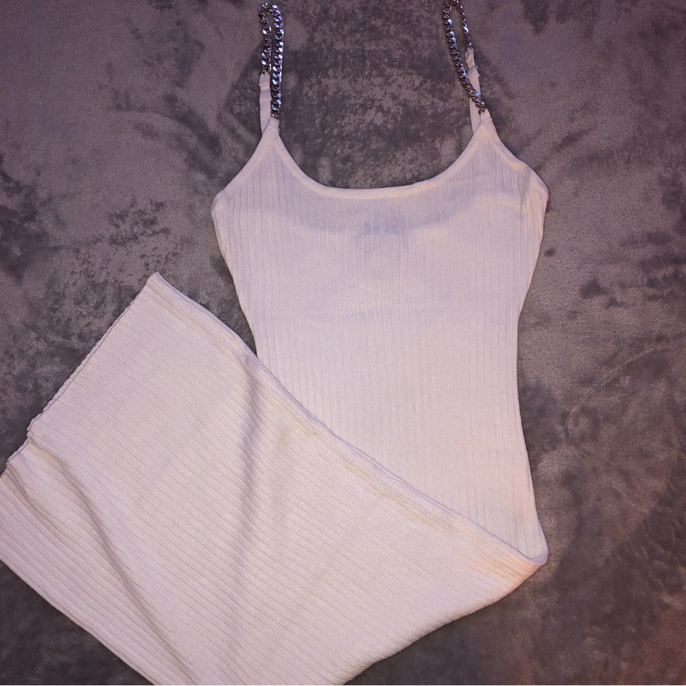 Urban planet white Tight stretchy mini dress